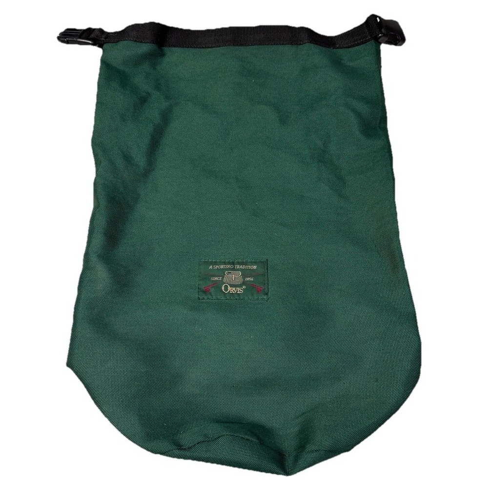 Vintage Orvis Pouch Sack Bag Green USA Fly Fishing‎ 3j2
